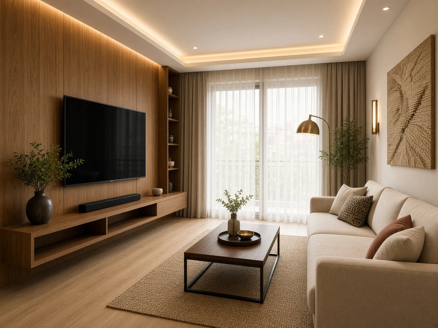 Residential living interior from the Maple Ivy project