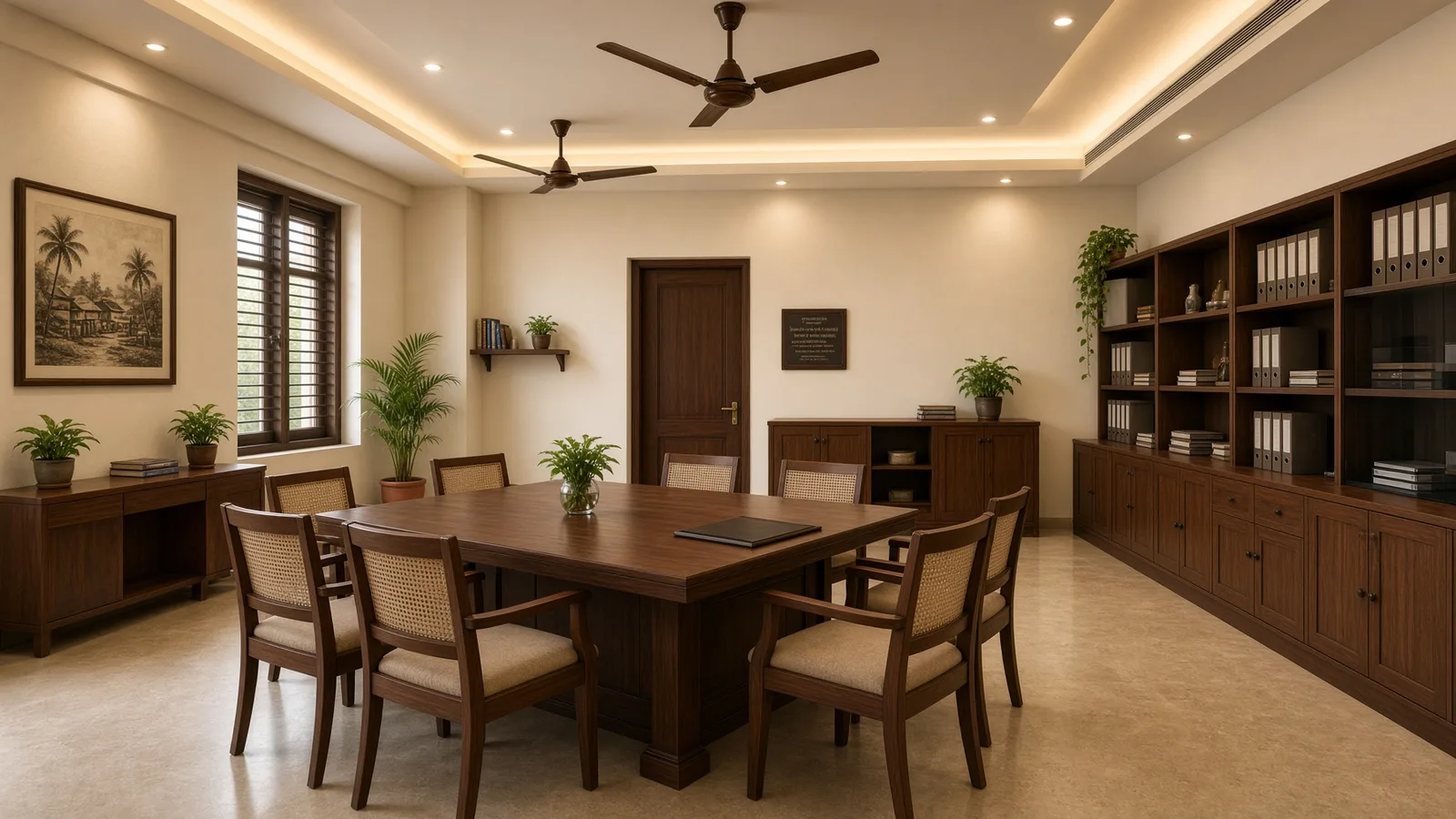 Office interiors for Shetkari Kamgar Paksh Party in Alibag and Poynad