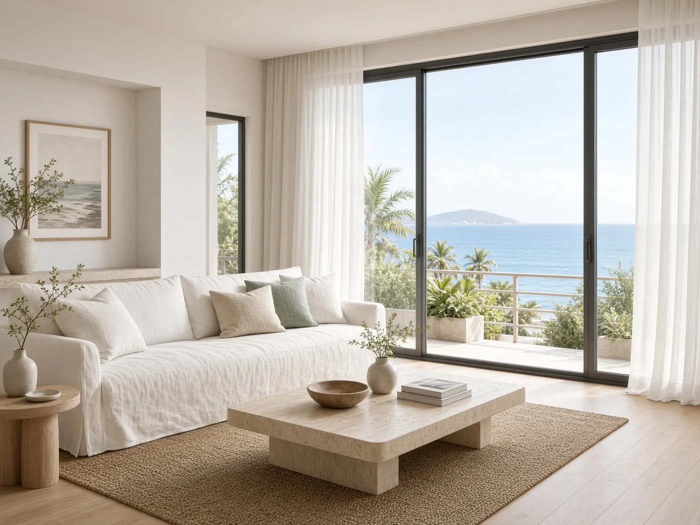 Coastal villa interior at Western Breeze